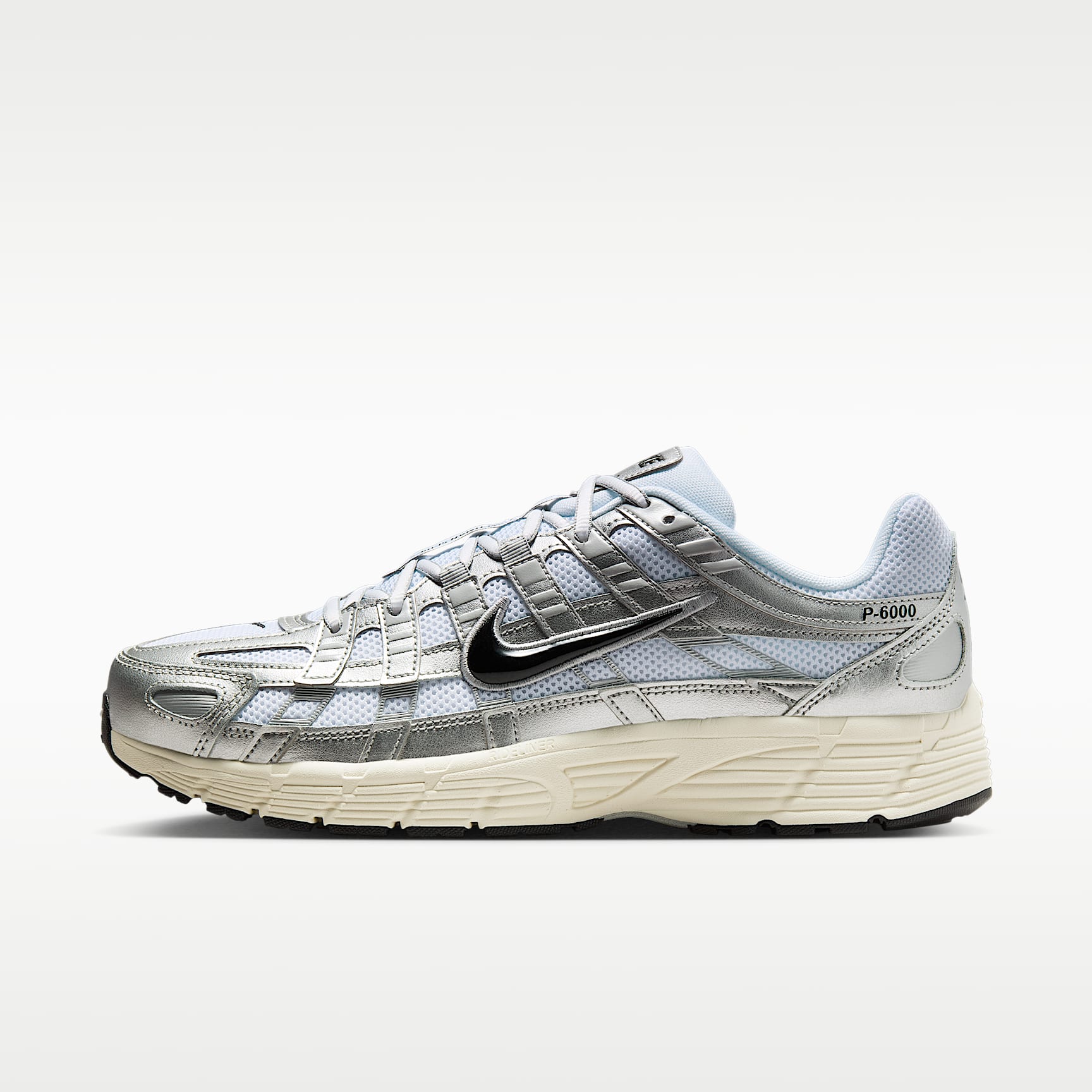 Nike P-6000 Schuh – Weiß/Metallic Silver/Flat Silver/Schwarz