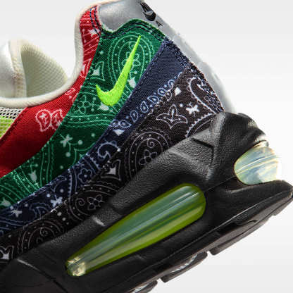 Nike Air Max 95 Big Bubble Schuh (Herren) – Sail/University Red/Sport Green/Volt