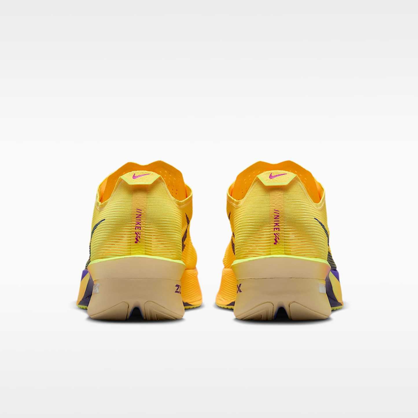 Nike Vaporfly 4 Straßenlaufschuh für Wettkämpfe (Damen) – Citron Pulse/Laser Orange/Volt Ice/Indigo Burst