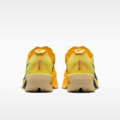 Nike Vaporfly 4 Straßenlaufschuh für Wettkämpfe (Damen) – Citron Pulse/Laser Orange/Volt Ice/Indigo Burst