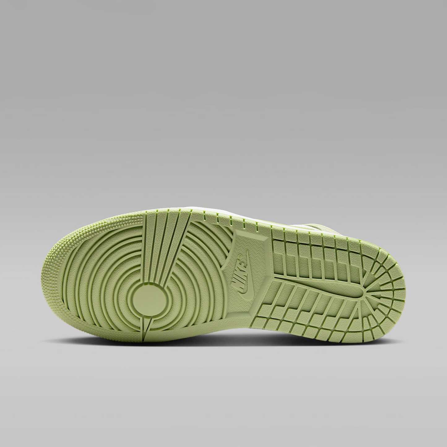 Air Jordan 1 Mid Schuh (Damen) – Olive Aura/Lawn/Coconut Milk/Sail
