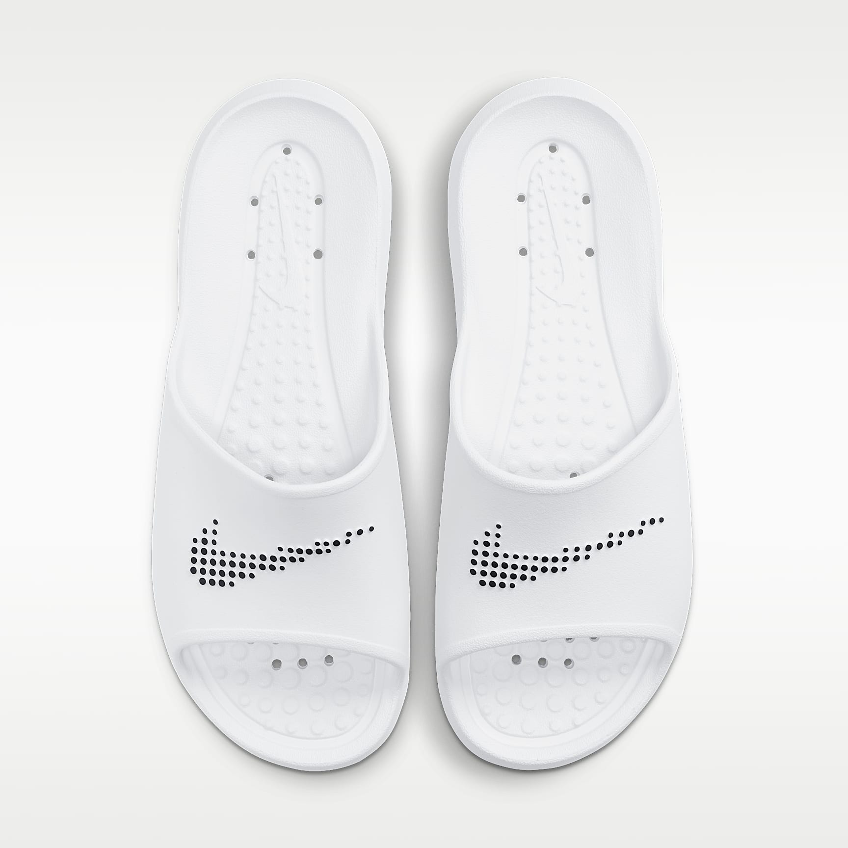 Nike Victori One Herren-Badeslipper – Weiß/Weiß/Schwarz
