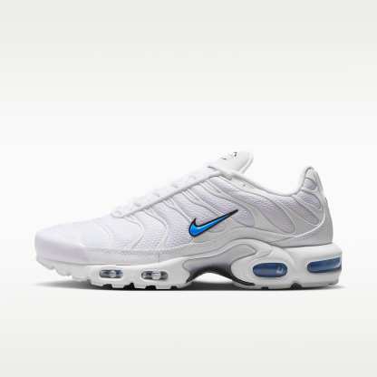 Nike Air Max Plus Schuh (Herren) – Weiß/Schwarz/Blue Crystal