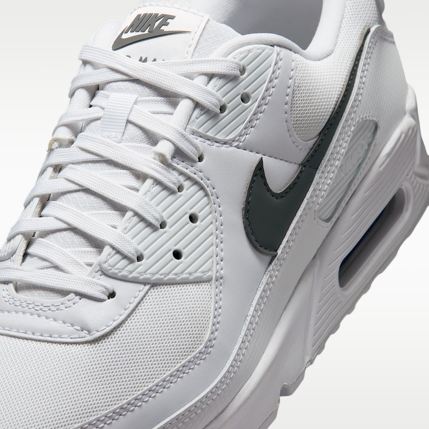 Nike Air Max 90 Schuh (Herren) – Weiß/Weiß/Smoke Grey