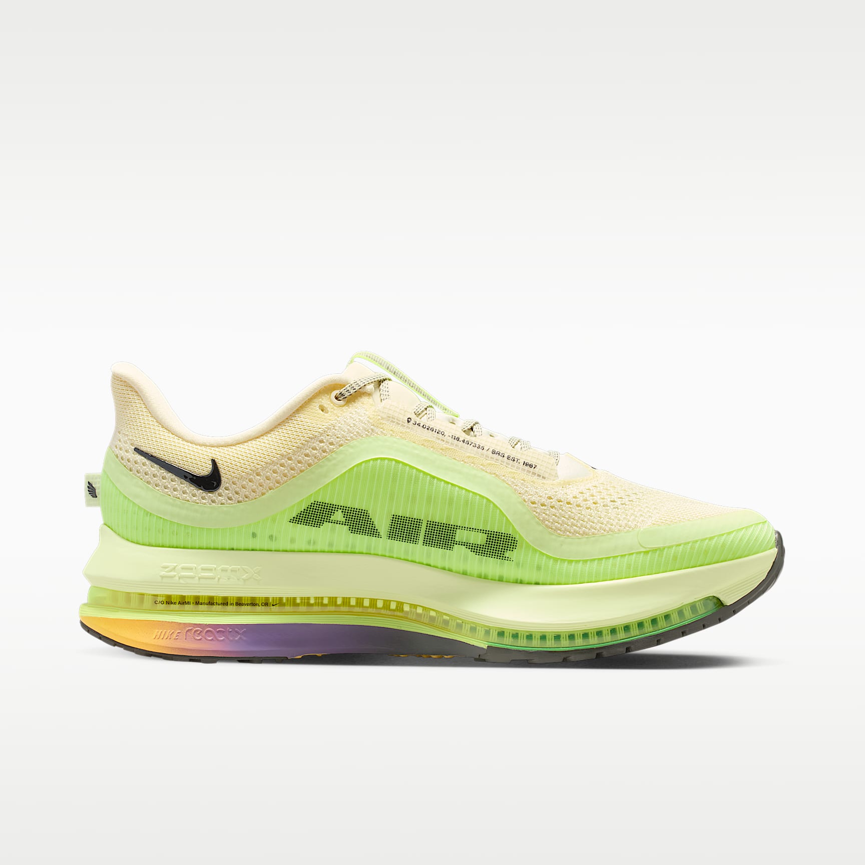 Nike Pegasus Premium Straßenlaufschuh (Herren) – Alabaster/Barely Volt/Volt Ice/Schwarz