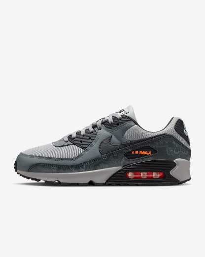 Nike Air Max 90 Premium Schuh (Herren) – Multi-Color/Multi-Color/Hyper Crimson/Schwarz
