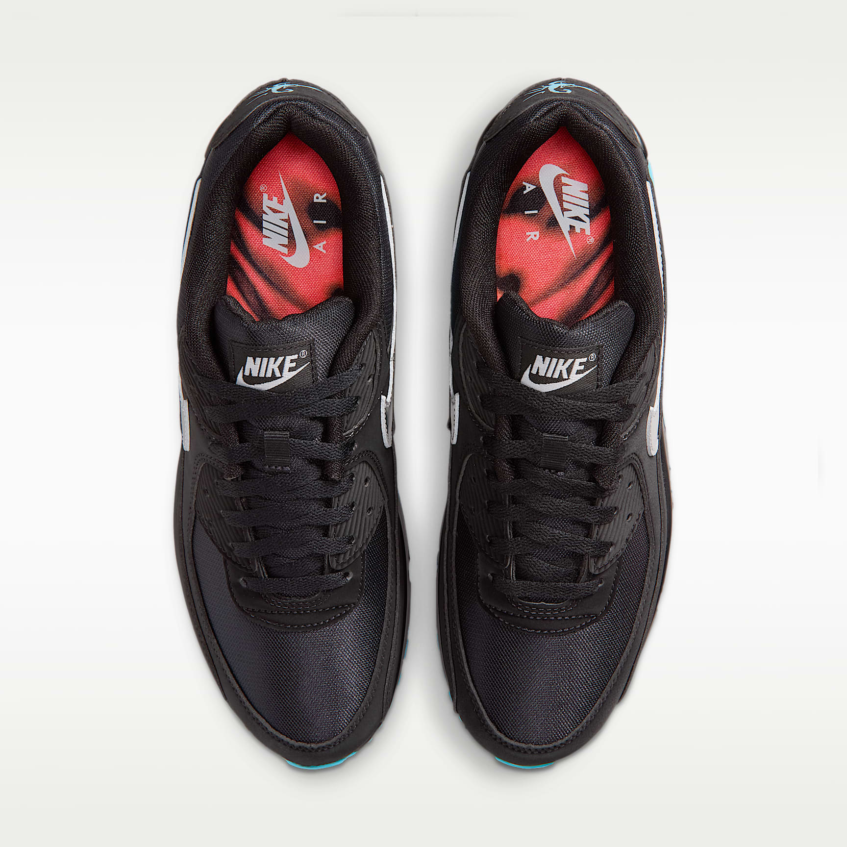 Nike Air Max 90 Premium "Scorpion" Schuh (Herren) – Schwarz/Gamma Blue/Ice/Chrome