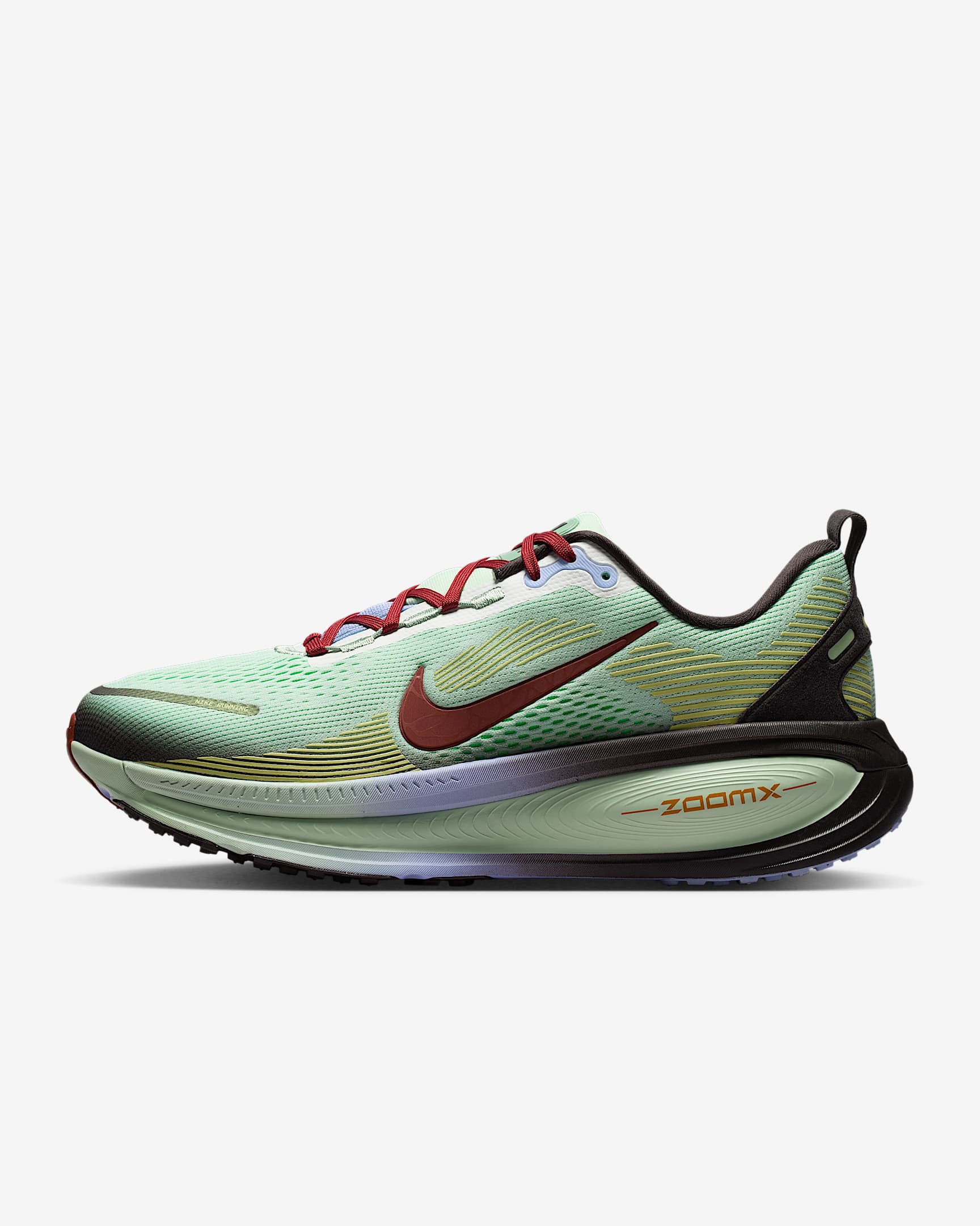Nike Vomero 18 SE Straßenlaufschuh (Herren) – Frosted Spruce/Tar/Purple Fade/Rugged Orange