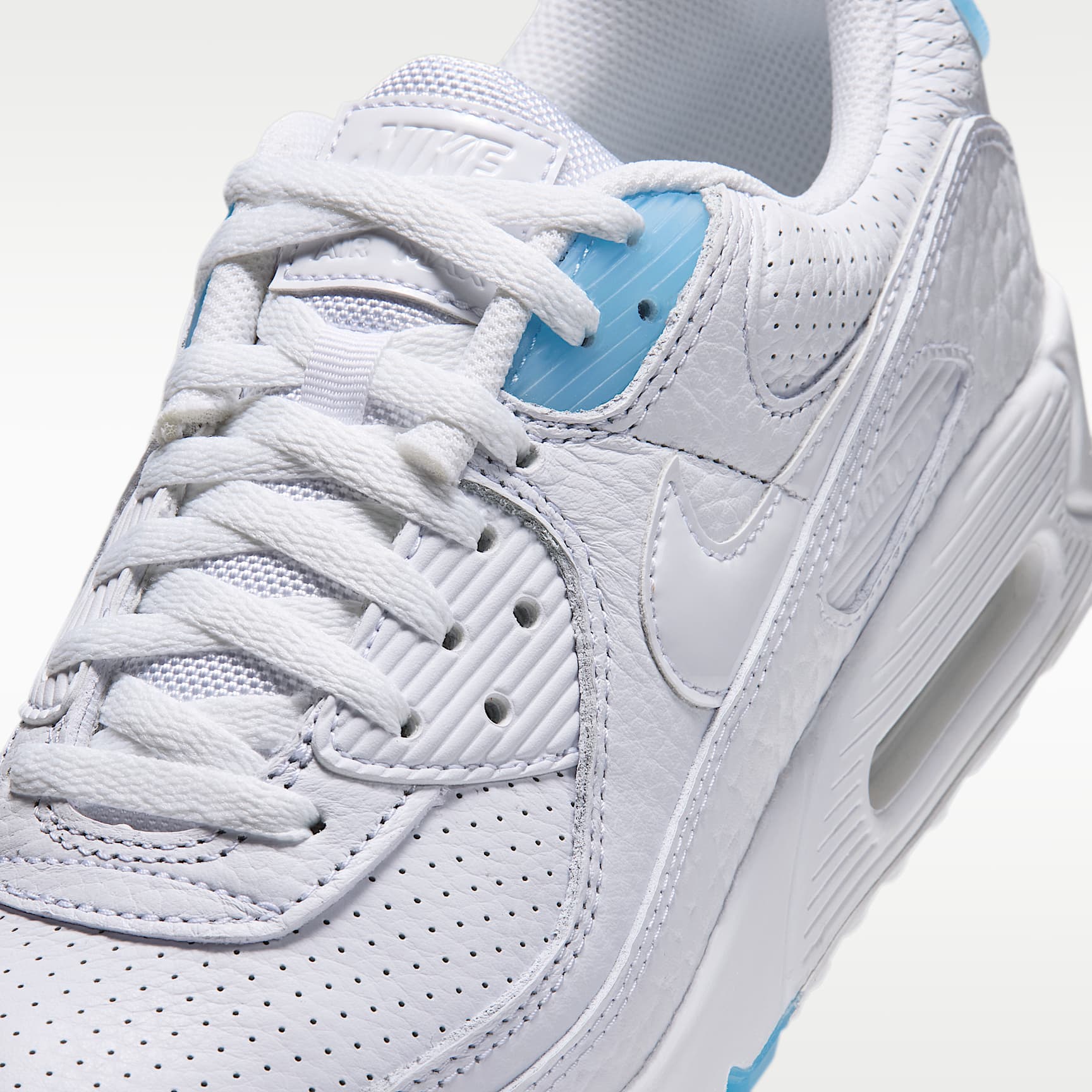 Nike Air Max 90 Schuh (Herren) – Weiß/Aurora Blue/Weiß