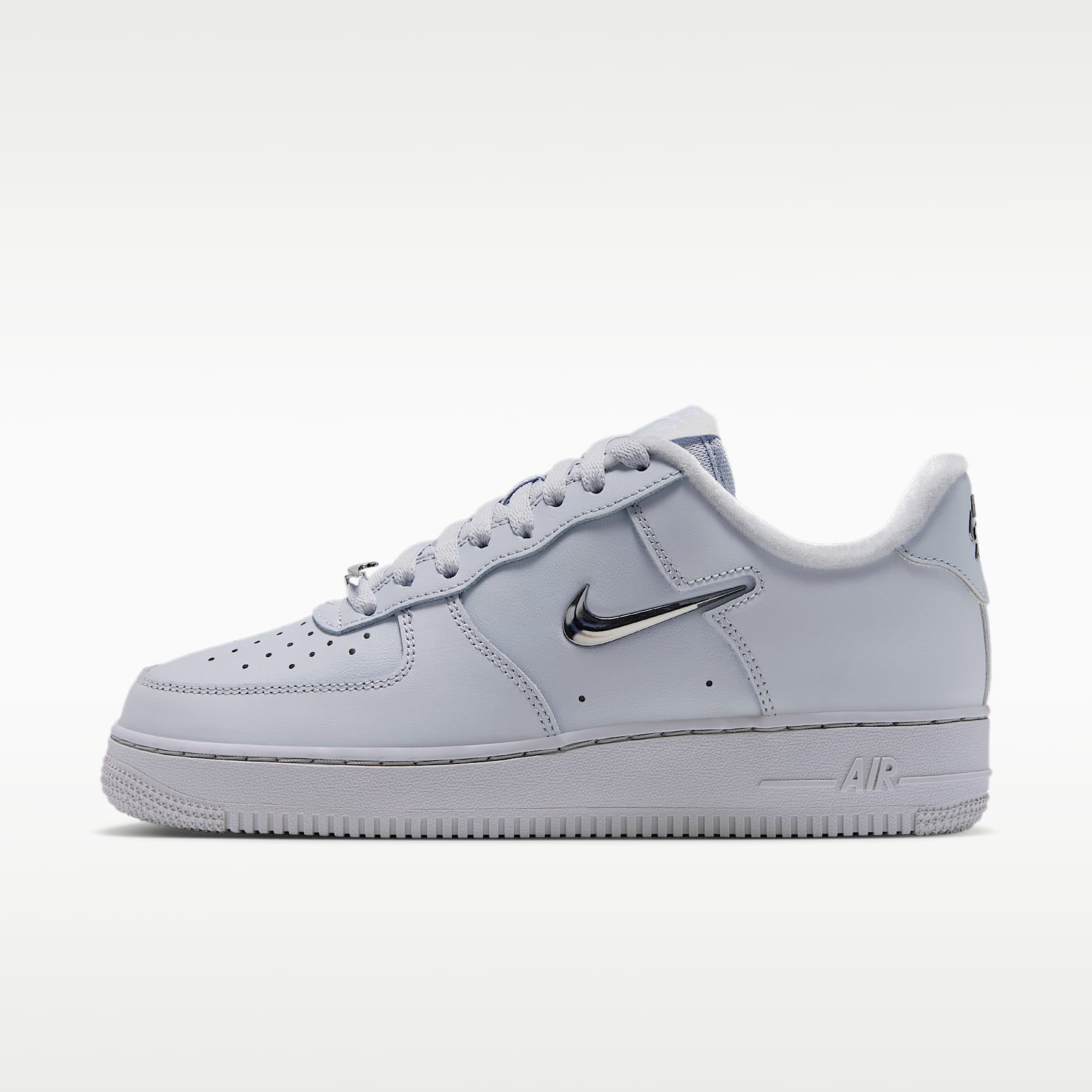 Nike Air Force 1 '07 Schuh (Damen) – Pure Platinum/Weiß/Metallic Silver