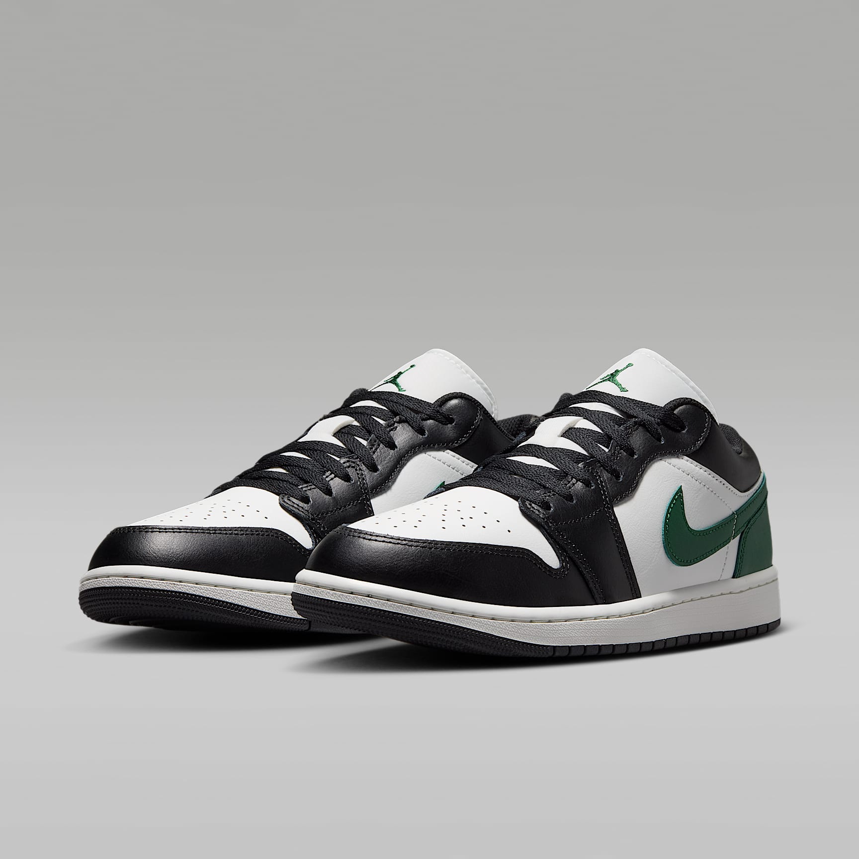 Air Jordan 1 Low Herrenschuh – Schwarz/Gorge Green/Summit White