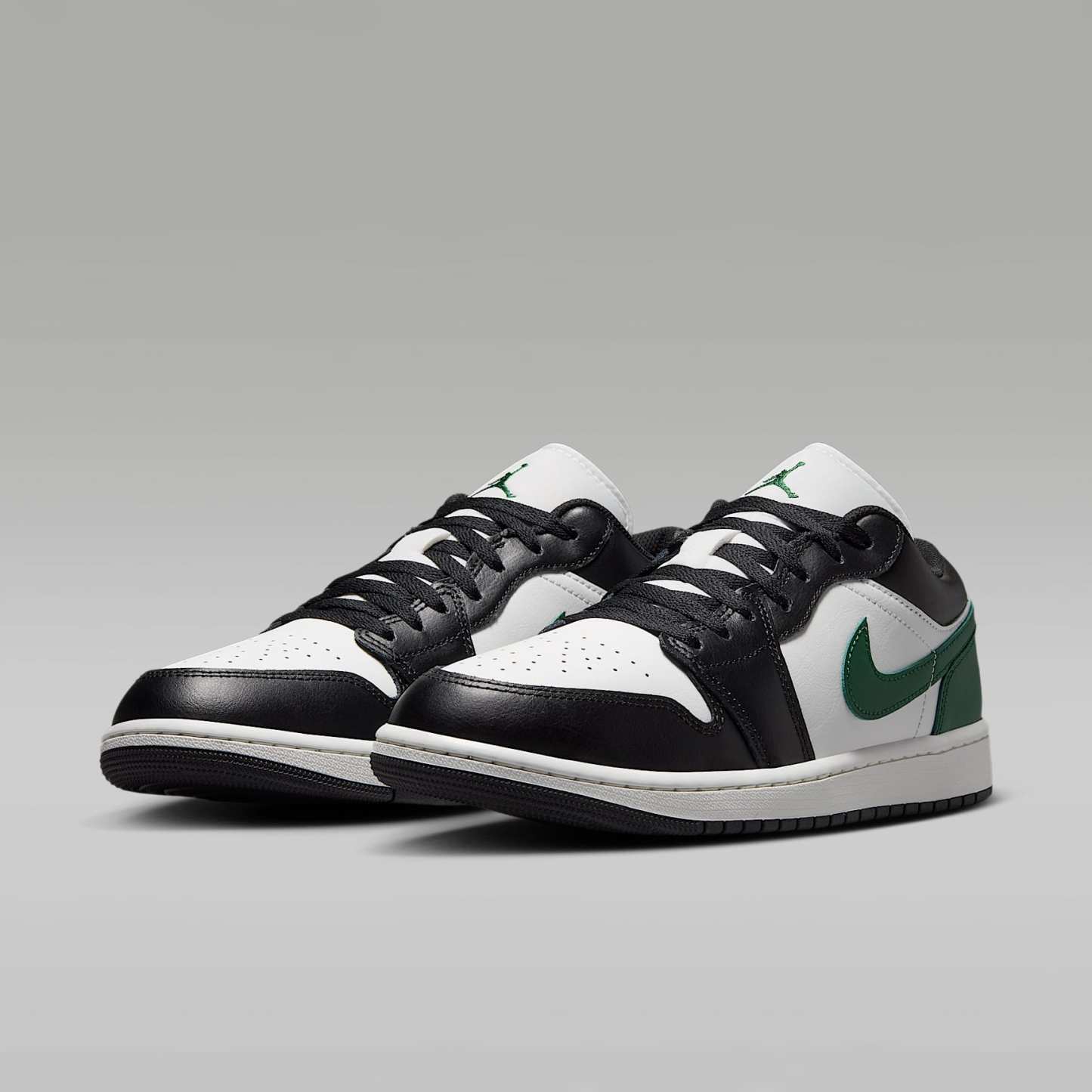 Air Jordan 1 Low Herrenschuh – Schwarz/Gorge Green/Summit White