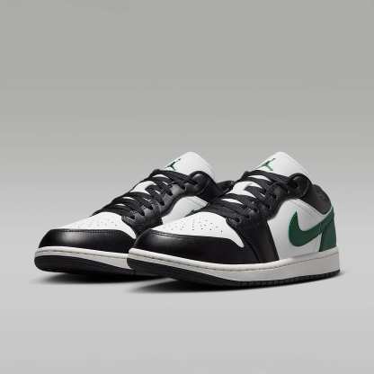 Air Jordan 1 Low Herrenschuh – Schwarz/Gorge Green/Summit White