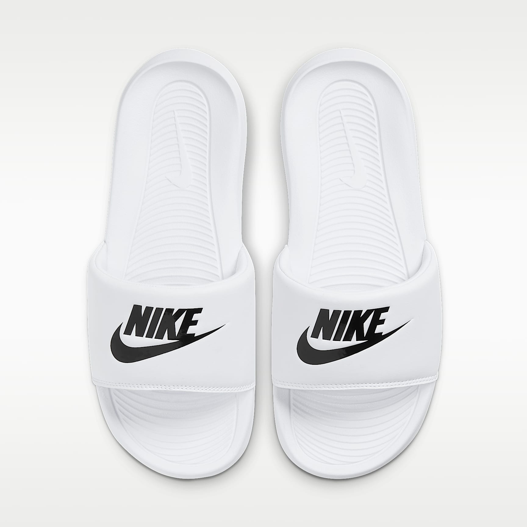 Nike Victori One Damen-Badeslipper – Weiß/Weiß/Schwarz