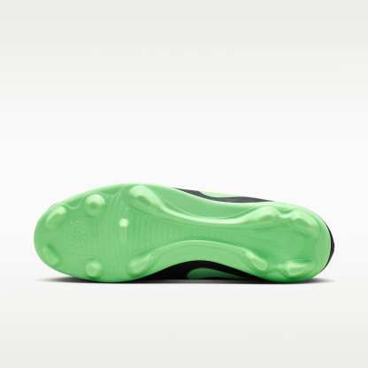 Nike Tiempo Maestro Club Low-Top-Fußballschuh für verschiedene Böden – Schwarz/Schwarz/Illusion Green