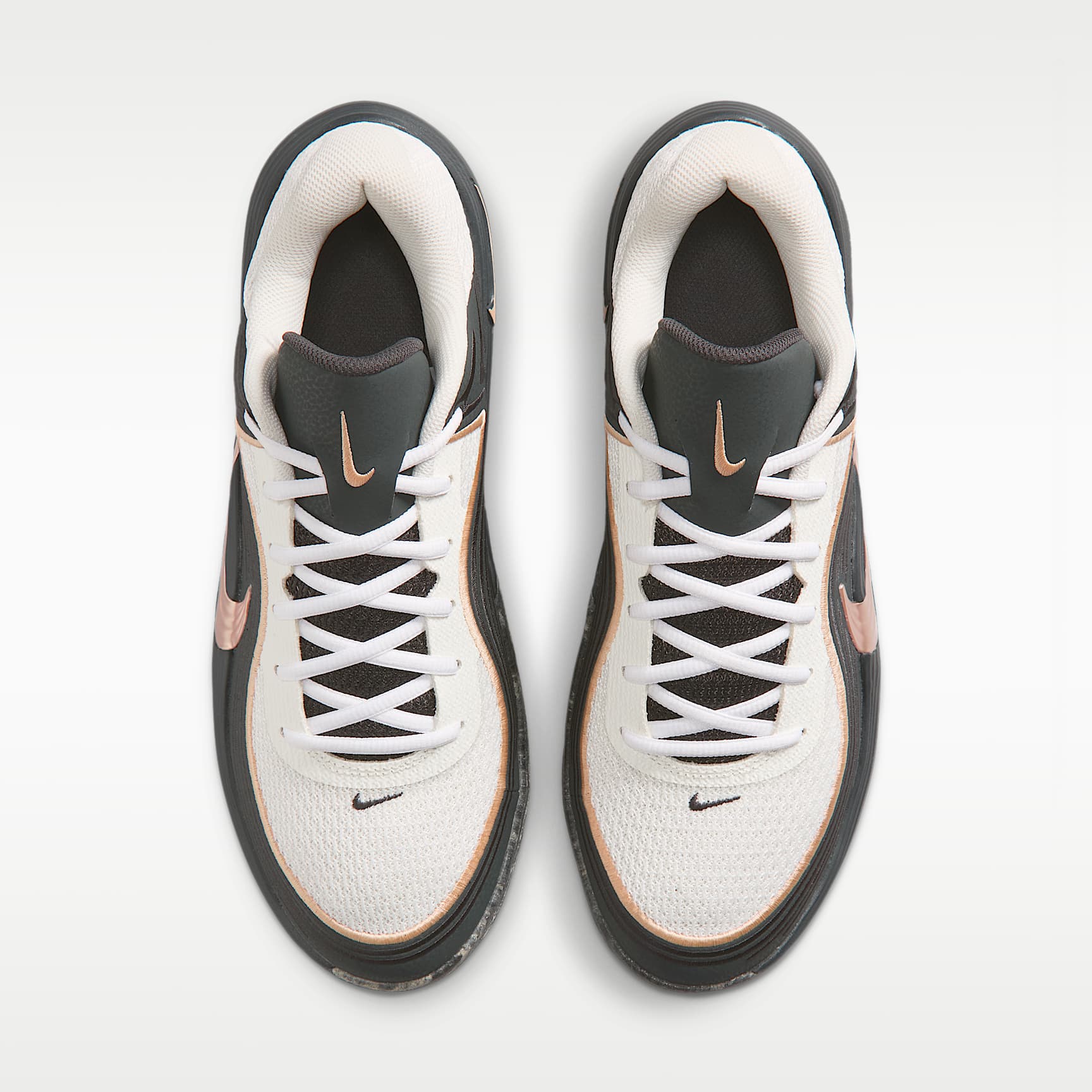 Nike Precision 8 Low Basketballschuh (Herren) – Anthracite/Sail/Sunset Haze/Sunset Haze