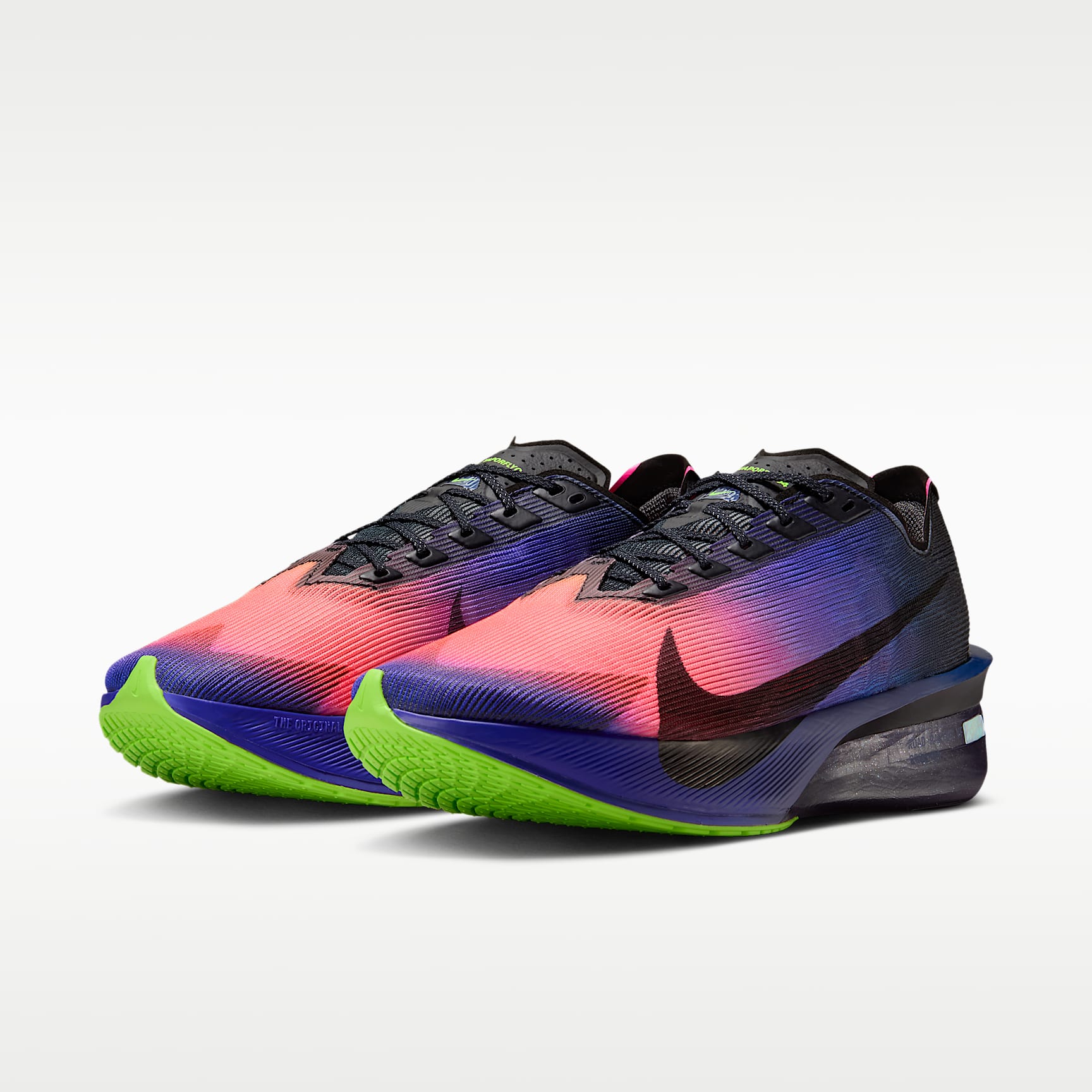 Nike Vaporfly 4 Glam Straßenlaufschuhe für Wettkämpfe (Herren) – Dark Obsidian/Purple Dynasty/Flash Crimson/Schwarz