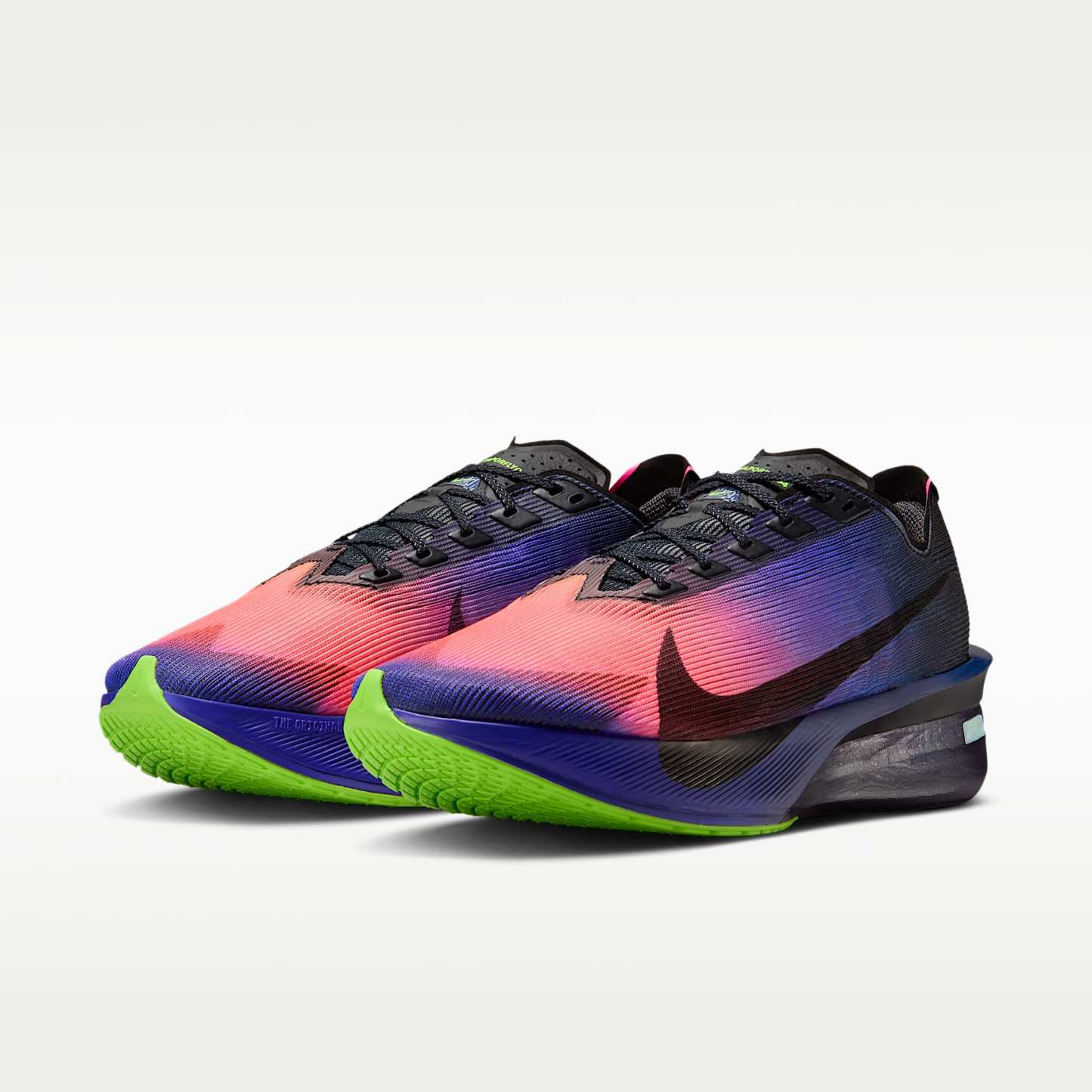 Nike Vaporfly 4 Glam Straßenlaufschuhe für Wettkämpfe (Herren) – Dark Obsidian/Purple Dynasty/Flash Crimson/Schwarz