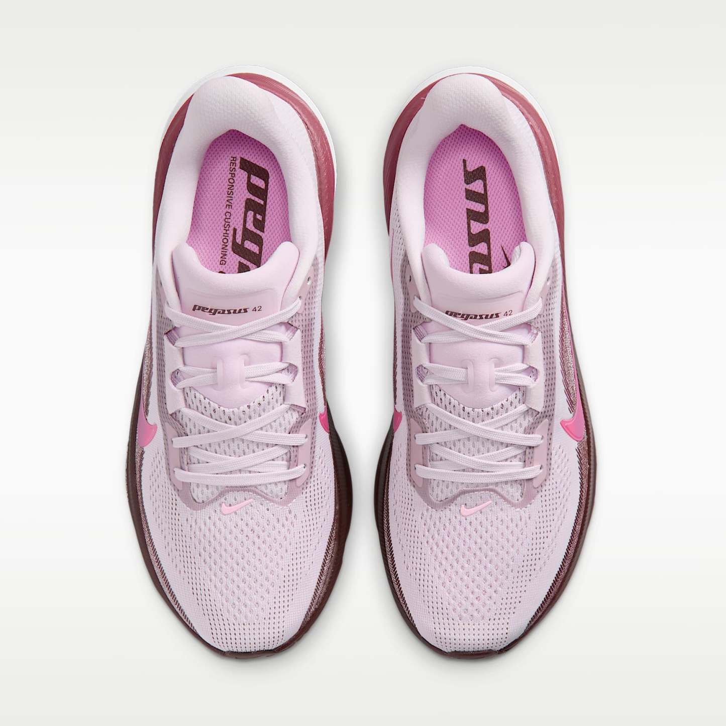 Nike Pegasus 42 Straßenlaufschuh (Damen) – Bleached Lilac/Mystic Dates/Pink Smoke/Pink Rise