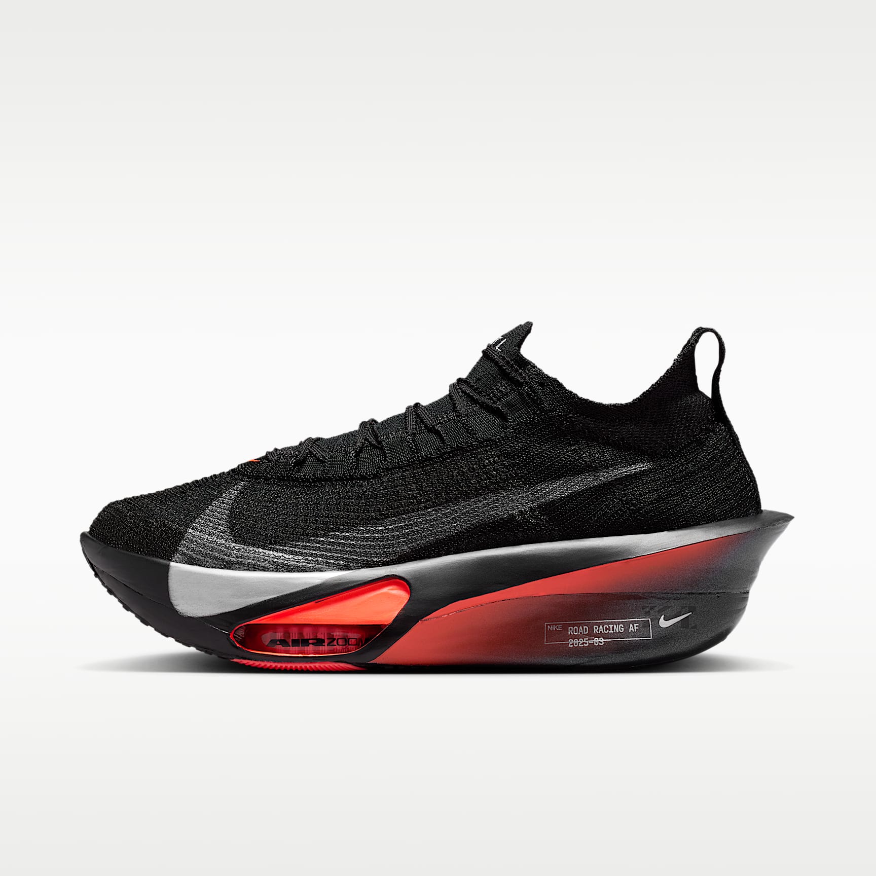 Nike Alphafly 3 Herren-Straßenlaufschuh für Wettkämpfe – Schwarz/Bright Crimson/Wolf Grey/Metallic Silver