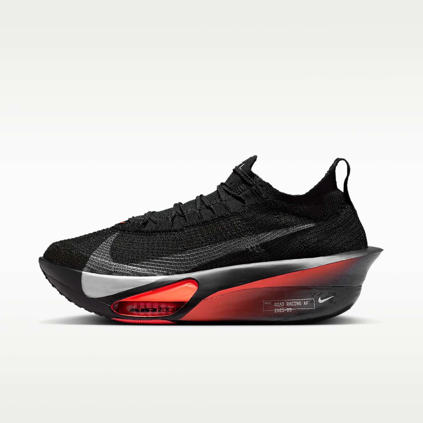 Nike Alphafly 3 Herren-Straßenlaufschuh für Wettkämpfe – Schwarz/Bright Crimson/Wolf Grey/Metallic Silver