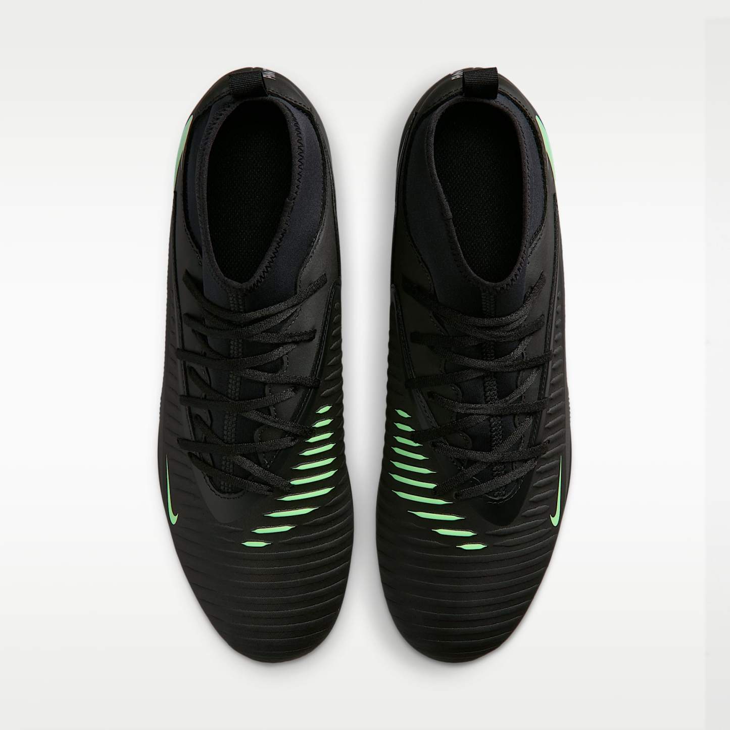 Nike Phantom 6 High Club Fußballschuh für verschiedene Böden – Schwarz/Schwarz/Illusion Green