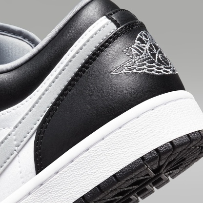 Air Jordan 1 Low Herrenschuh – Schwarz/Weiß/Particle Grey