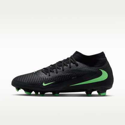 Nike Phantom 6 High Academy Fußballschuh für verschiedene Böden – Schwarz/Schwarz/Illusion Green