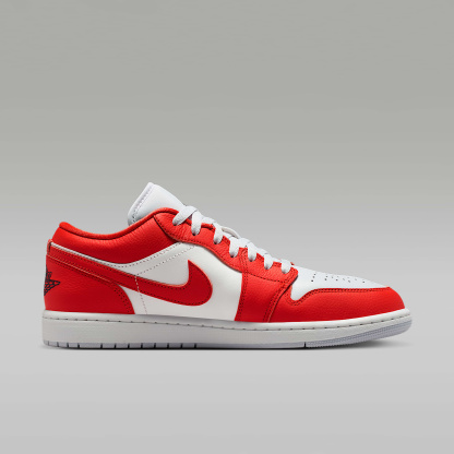Air Jordan 1 Low SE Herrenschuh – Chile Red/Summit White/Pure Platinum/Schwarz
