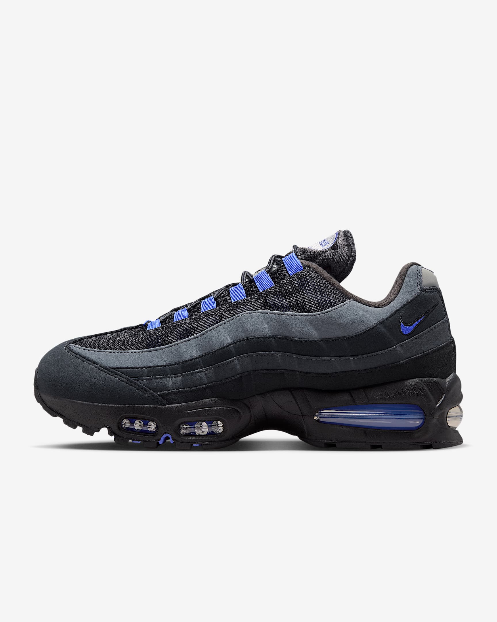 Nike Air Max 95 Big Bubble "OG" Schuh (Herren) – Schwarz/Anthracite/Dark Smoke Grey/Sapphire