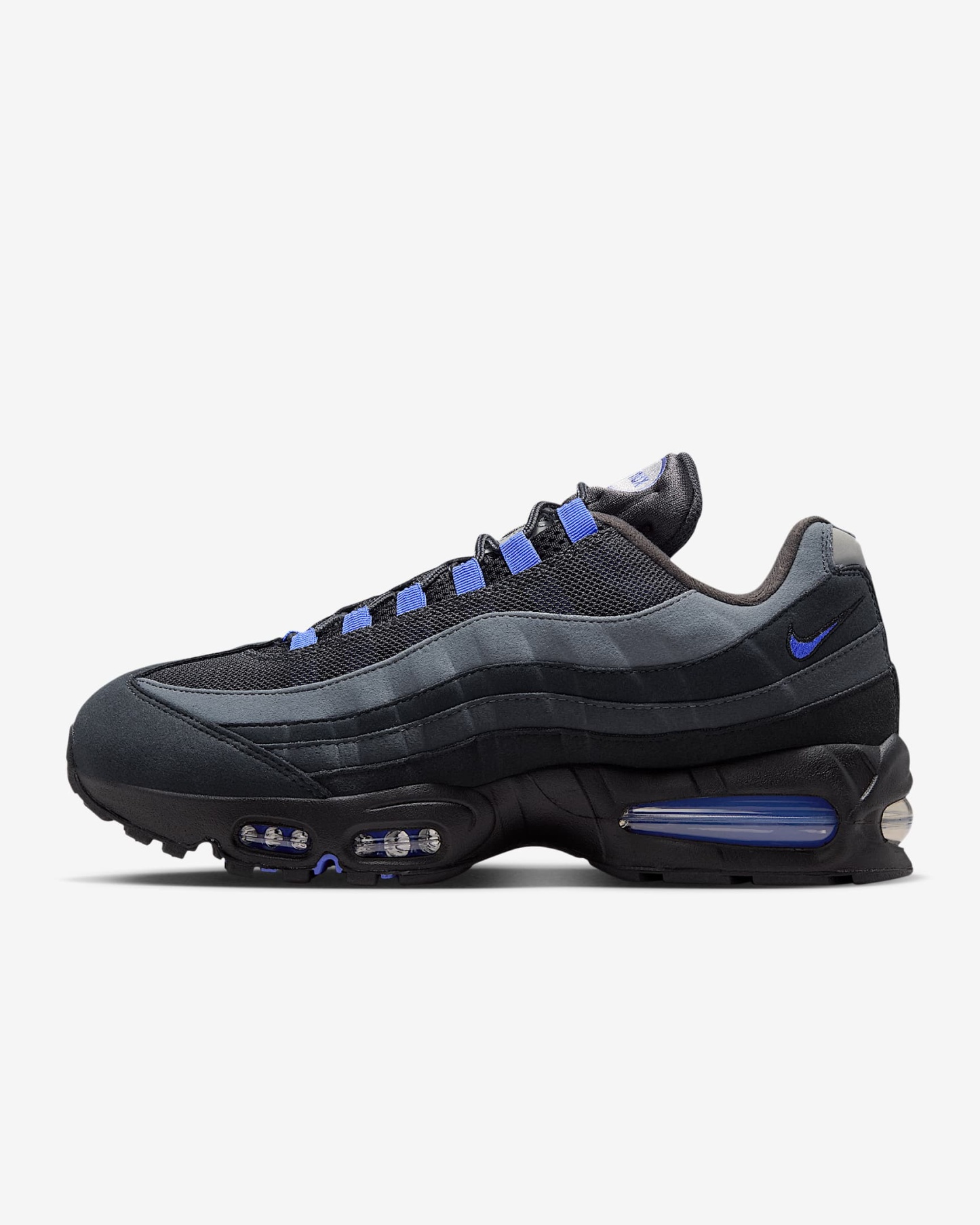 Nike Air Max 95 Big Bubble "OG" Schuh (Herren) – Schwarz/Anthracite/Dark Smoke Grey/Sapphire