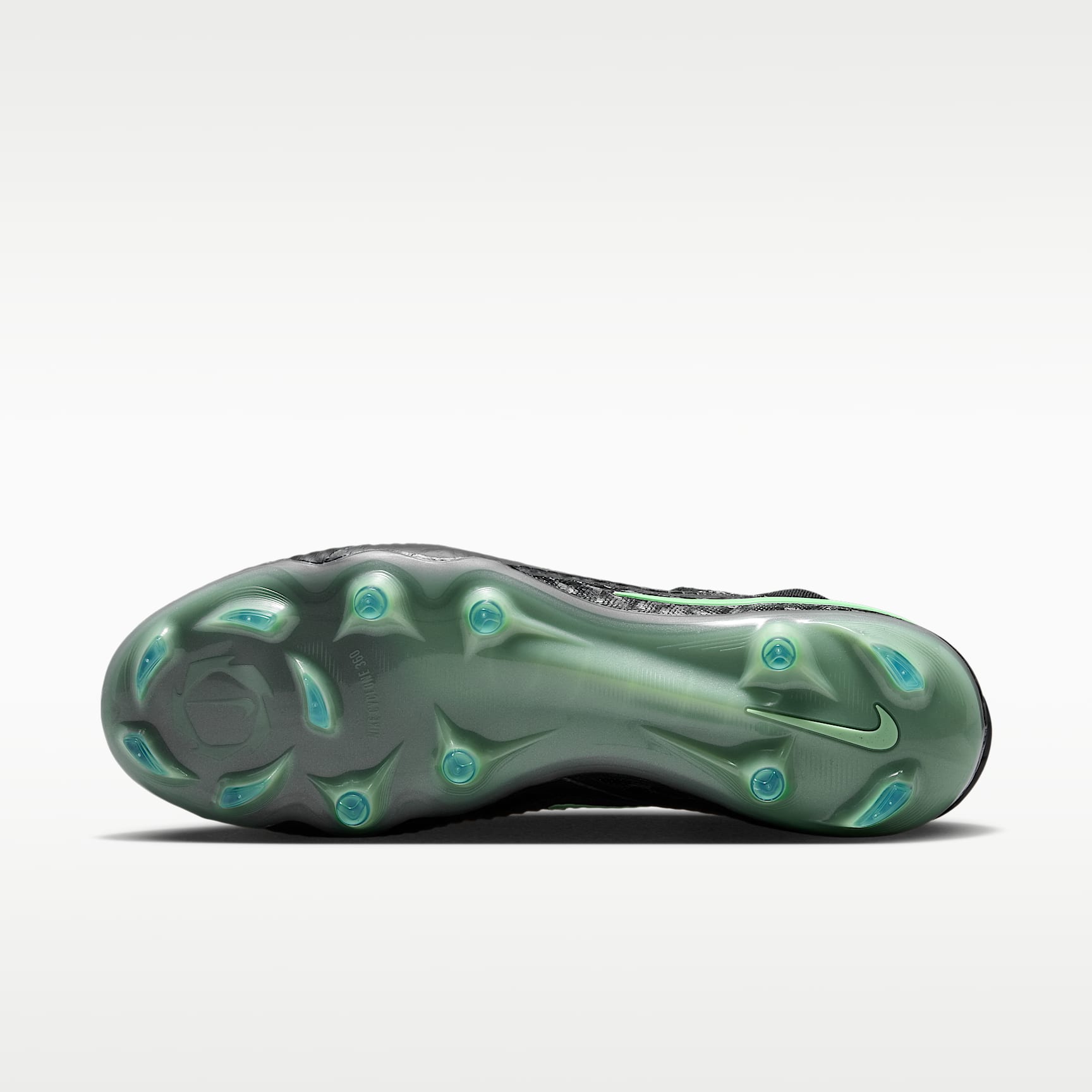Nike Phantom 6 High Elite Fußballschuh für normalen Rasen – Schwarz/Schwarz/Illusion Green
