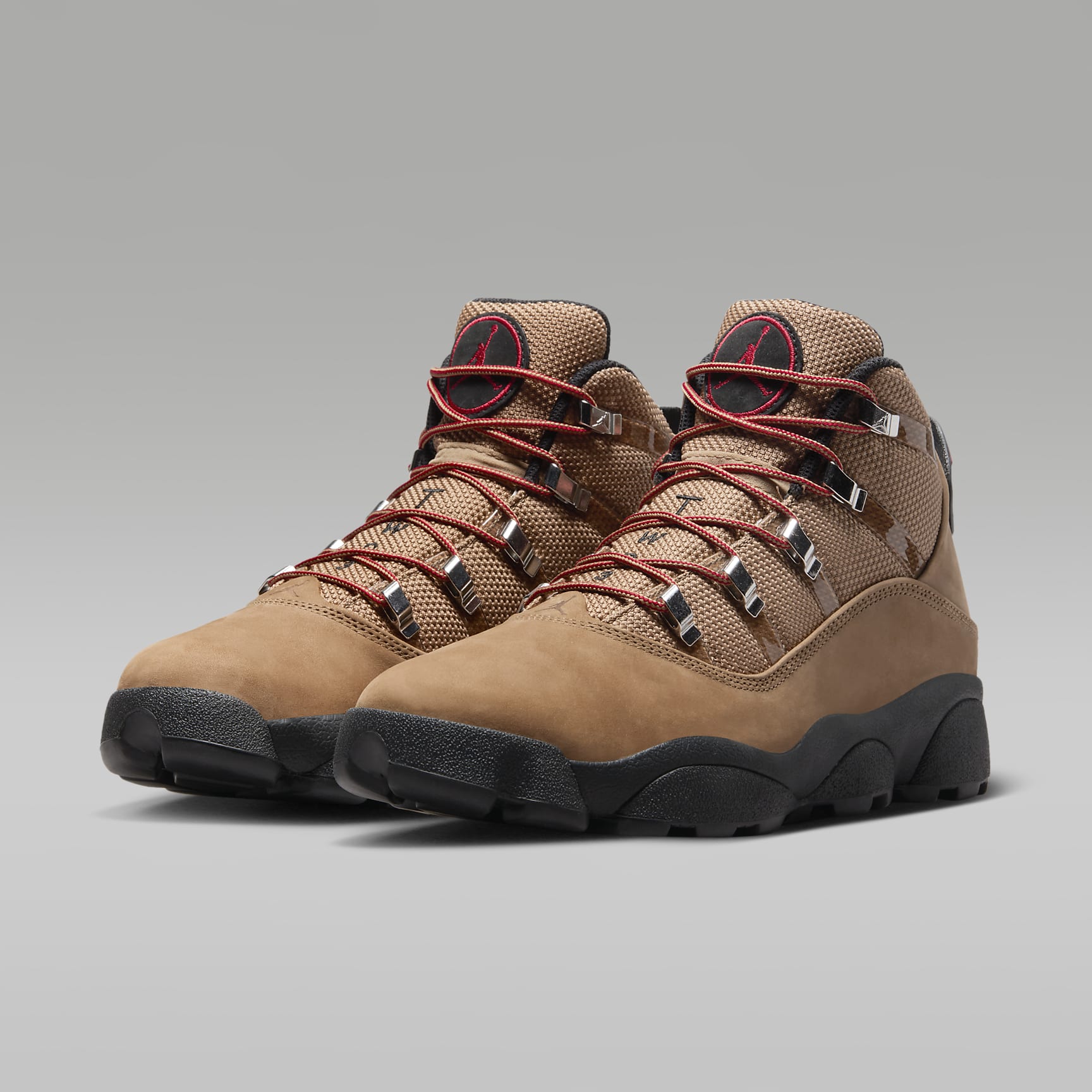Jordan Winterized 6 Rings Herrenschuh – Rocky Tan/Varsity Red/Schwarz