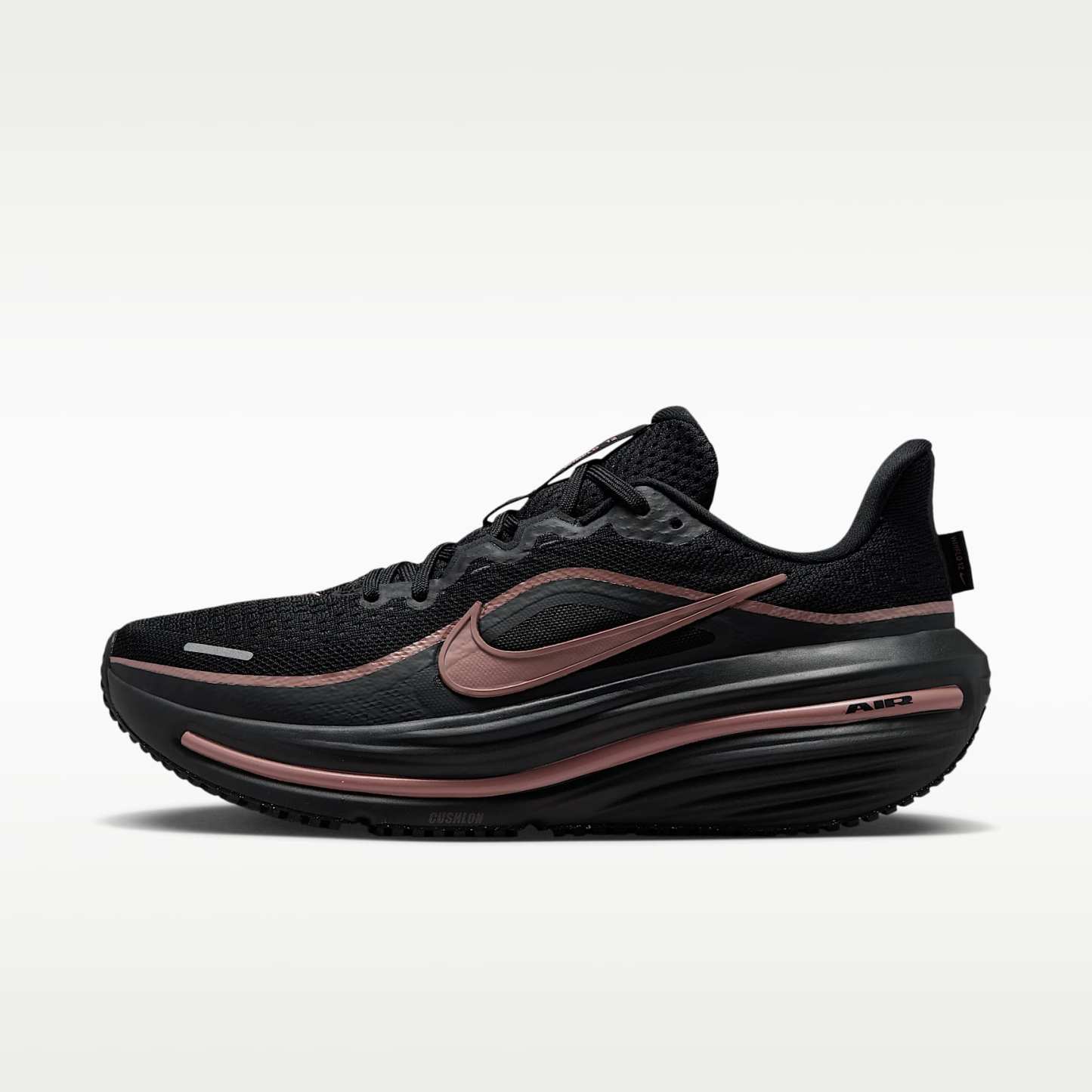 Nike Winflo 12 Straßenlaufschuh (Damen) – Schwarz/Off Noir/Rose Gold/Metallic Rose Gold