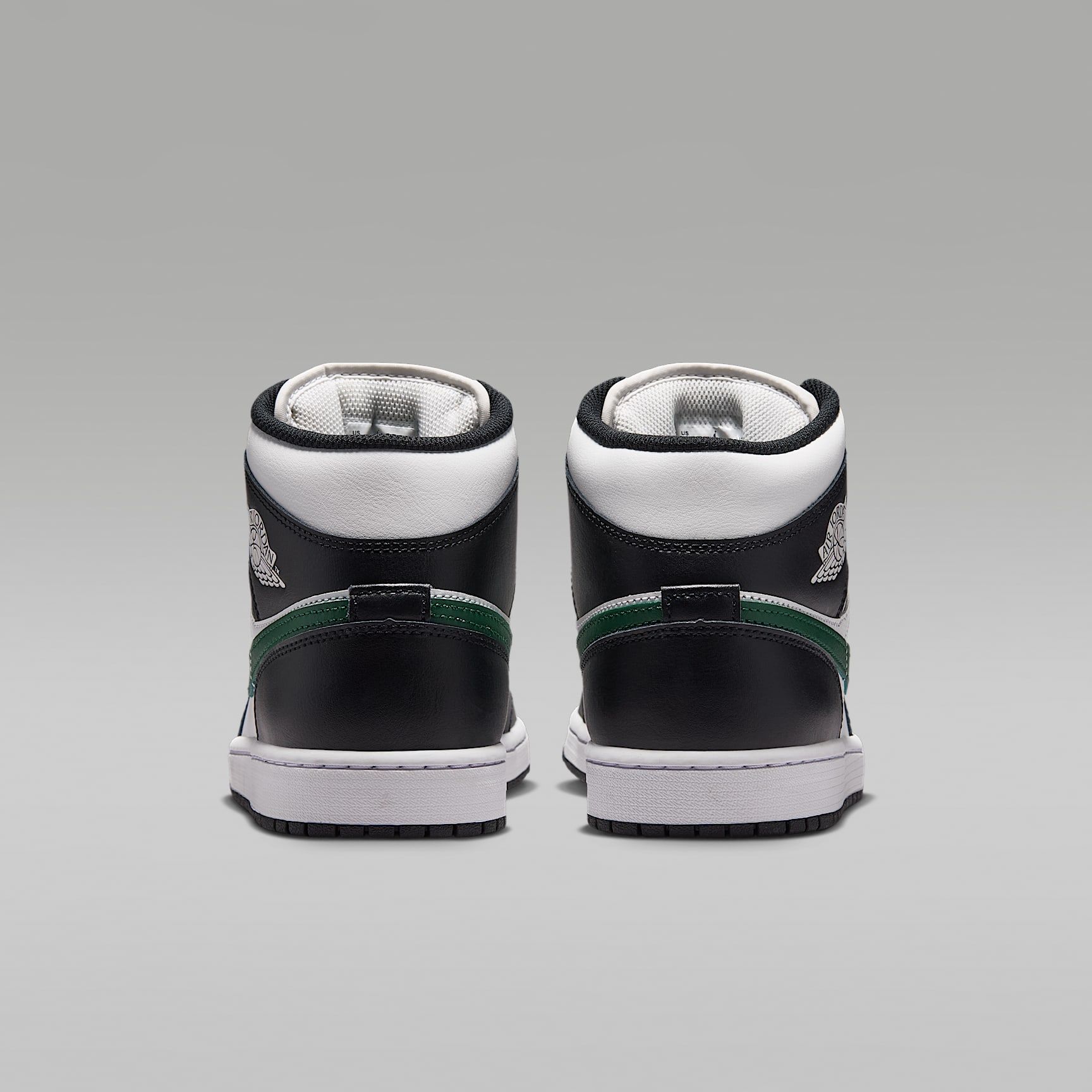 Air Jordan 1 Mid Herrenschuh – Schwarz/Gorge Green/Summit White