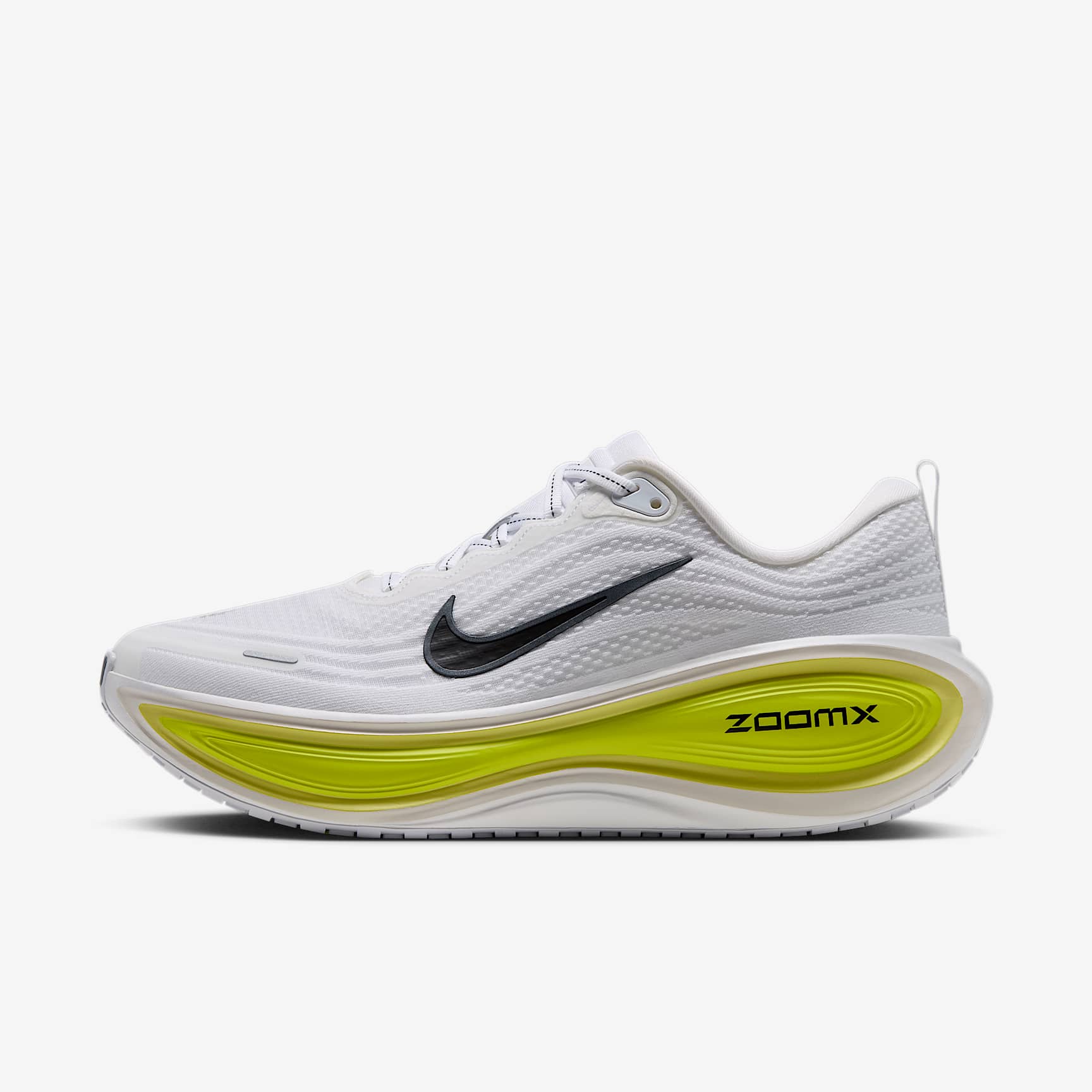 Nike Vomero Plus Straßenlaufschuh (Herren) – Weiß/Lemon Venom/Electric Yellow/Schwarz