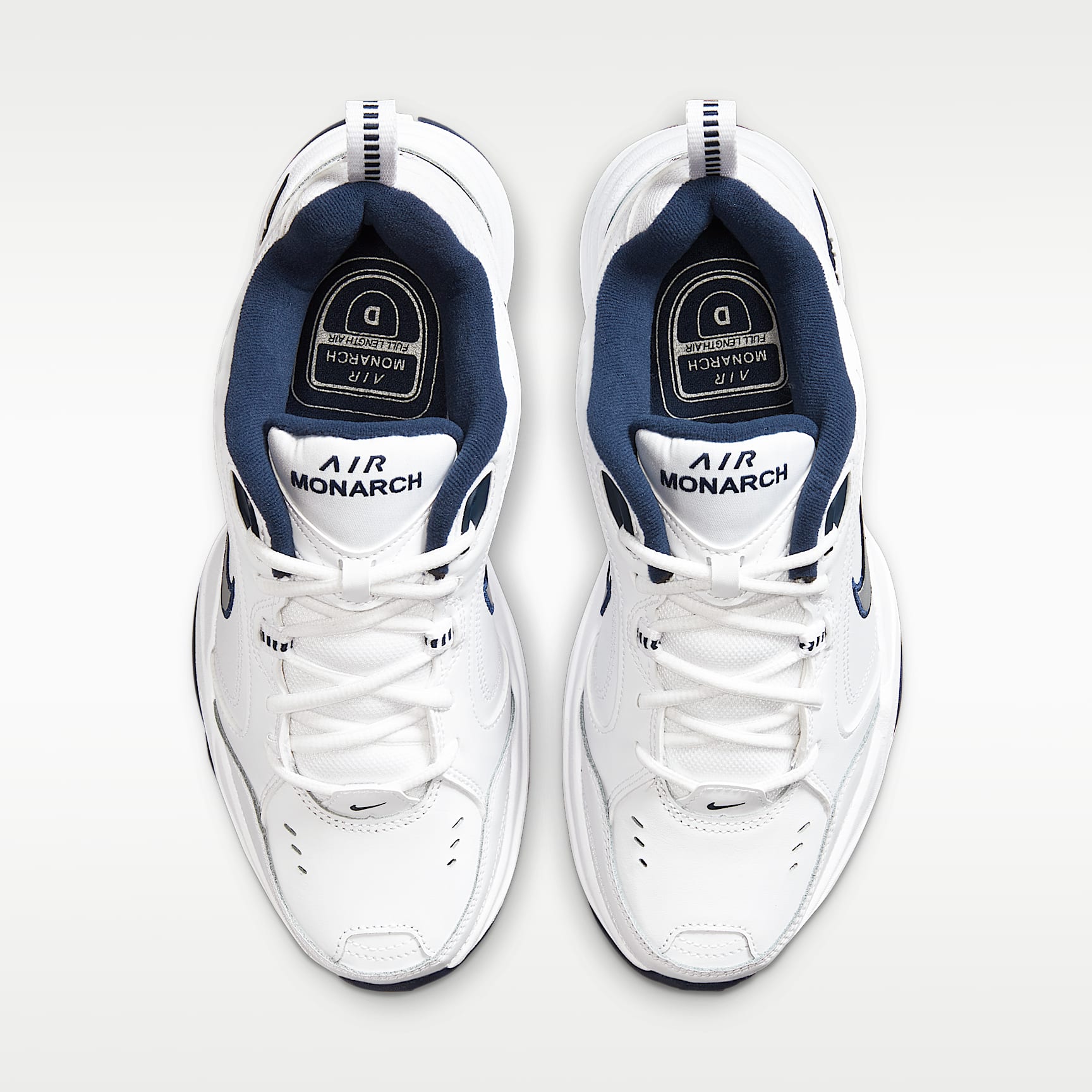 Nike Air Monarch IV Workout-Schuh für Herren – Weiß/Metallic Silver