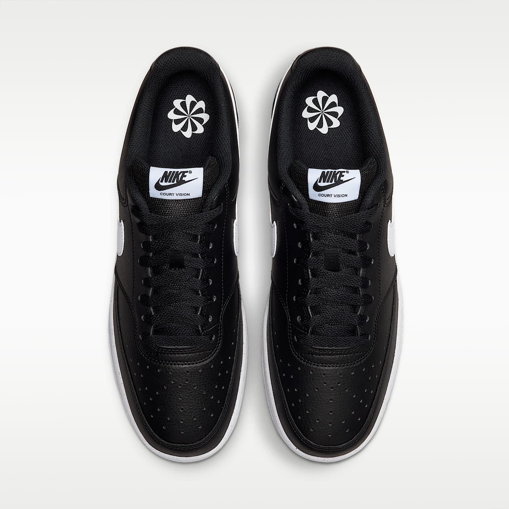 Nike Court Vision Low Next Nature Herrenschuh – Schwarz/Schwarz/Weiß