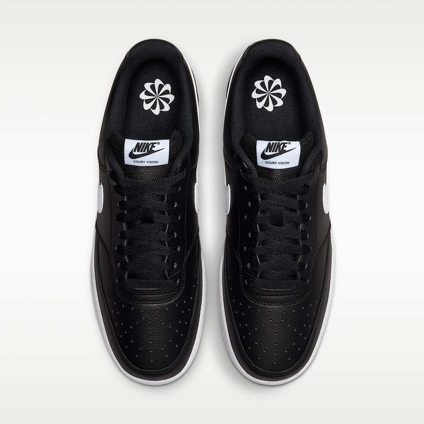 Nike Court Vision Low Next Nature Herrenschuh – Schwarz/Schwarz/Weiß