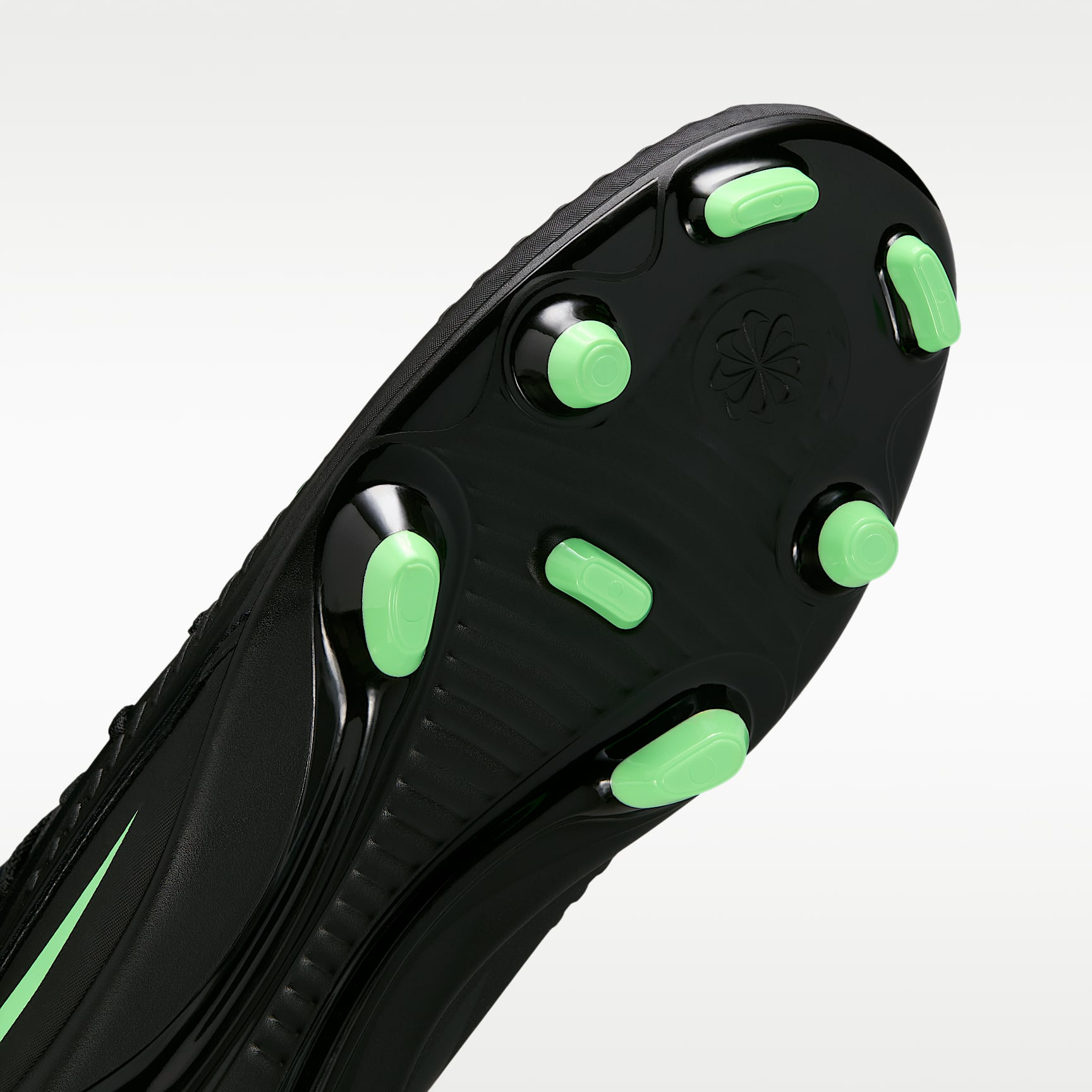 Nike Phantom 6 High Club Fußballschuh für verschiedene Böden – Schwarz/Schwarz/Illusion Green