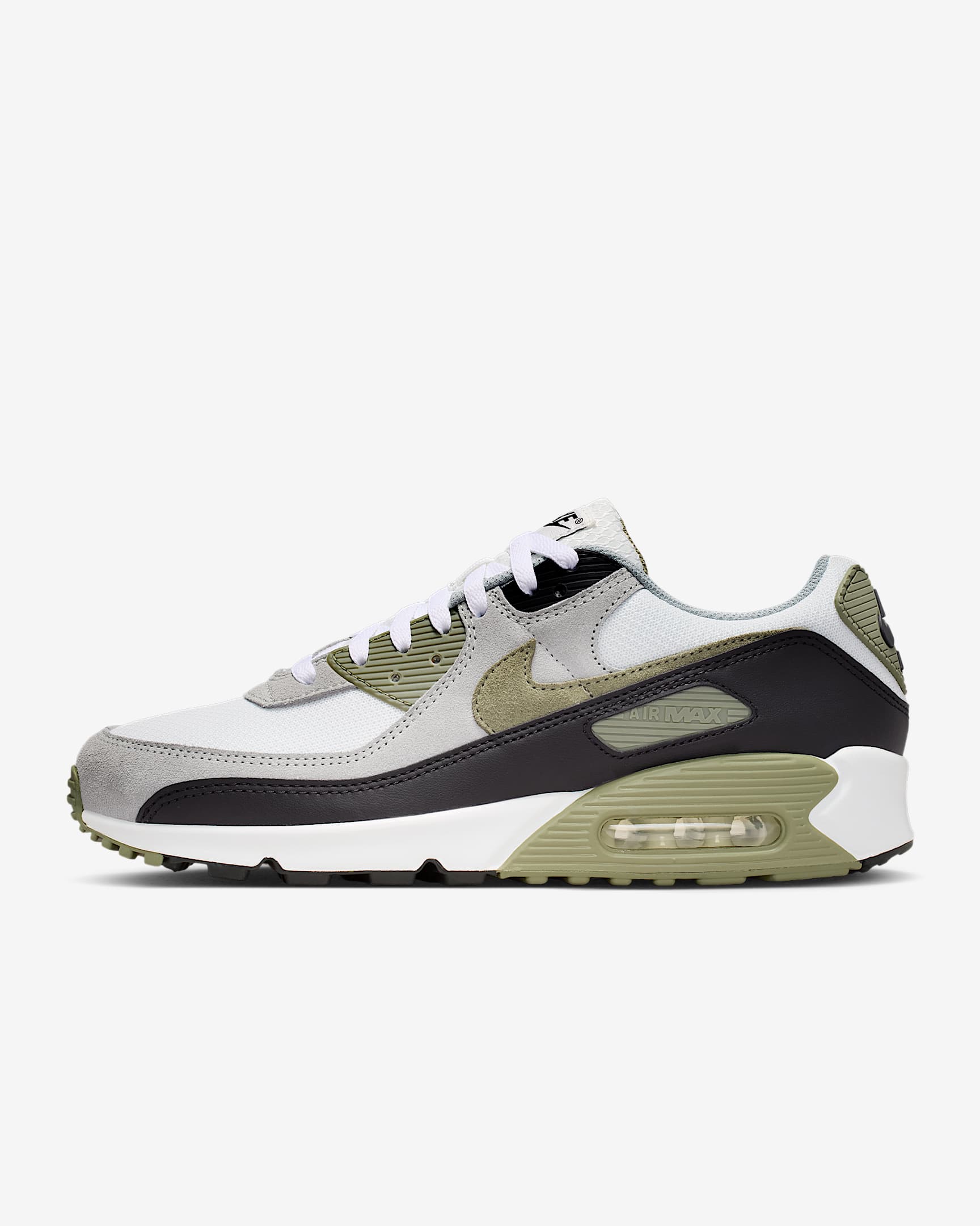 Nike Air Max 90 Herrenschuh – Summit White/Light Pumice/Schwarz/Silver Sage
