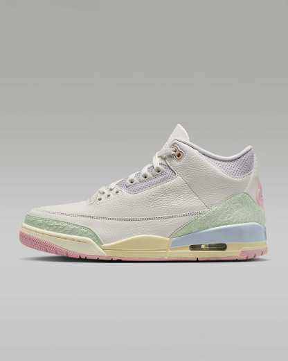 Air Jordan 3 "World's Best" Schuh (Herren) – Sail/Aura/Iced Carmine/Jade Aura