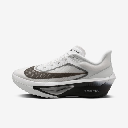 Nike Zoom Fly 6 Straßenlaufschuh für Wettkämpfe (Damen) – Weiß/Smoke Grey/Metallic Silver/Schwarz