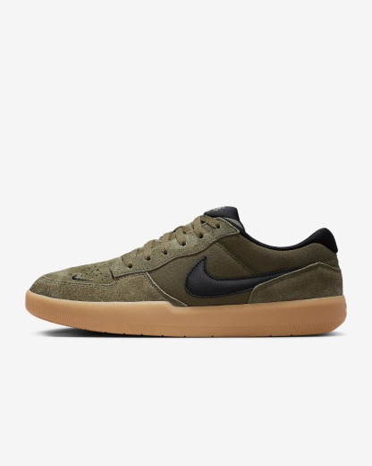 Nike SB Force 58 Skateboardschuh – Medium Olive/Medium Olive/Gum Light Brown/Schwarz