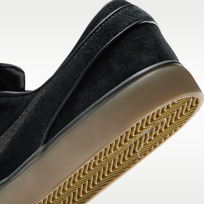 Nike SB Janoski+ Slip Skateboardschuh – Schwarz/Schwarz/Gum Light Brown/Schwarz