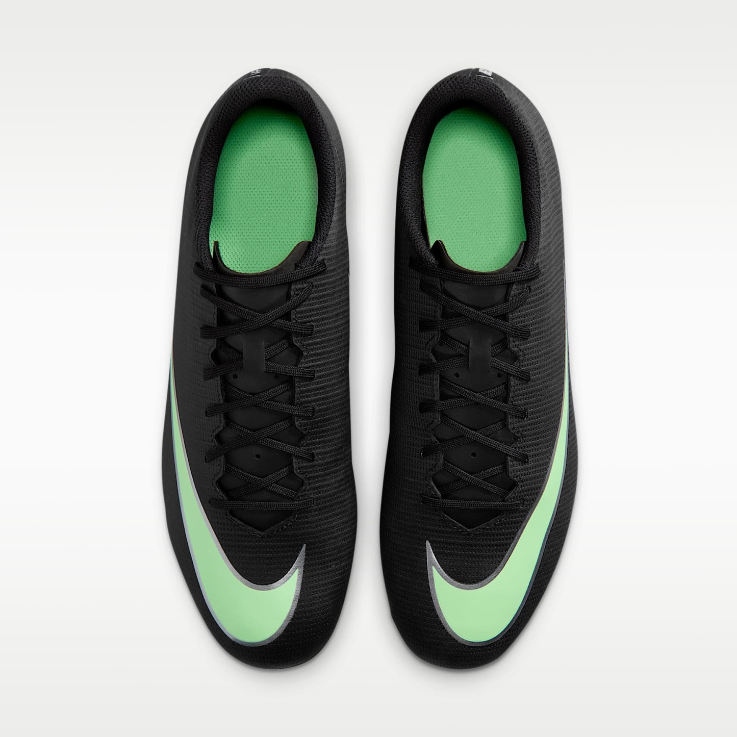 Nike Mercurial Vapor 17 Club Low-Top-Fußballschuh für verschiedene Böden – Schwarz/Schwarz/Illusion Green