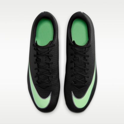 Nike Mercurial Vapor 17 Club Low-Top-Fußballschuh für verschiedene Böden – Schwarz/Schwarz/Illusion Green
