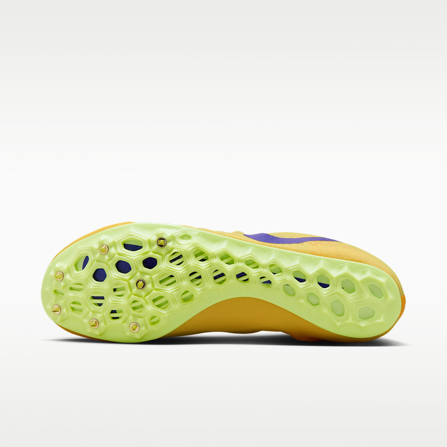 Nike Zoom Ja Fly 4 Laufspikes für Sprints – Citron Pulse/Volt Ice/University Gold/Indigo Burst