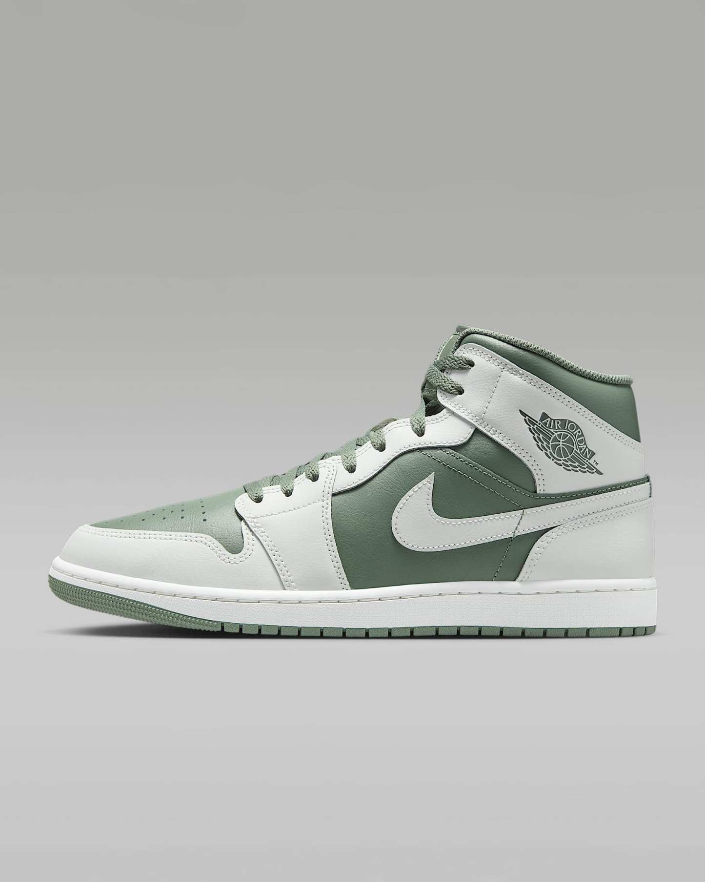 Air Jordan 1 Mid Herrenschuh – Summit White/Vintage Lichen