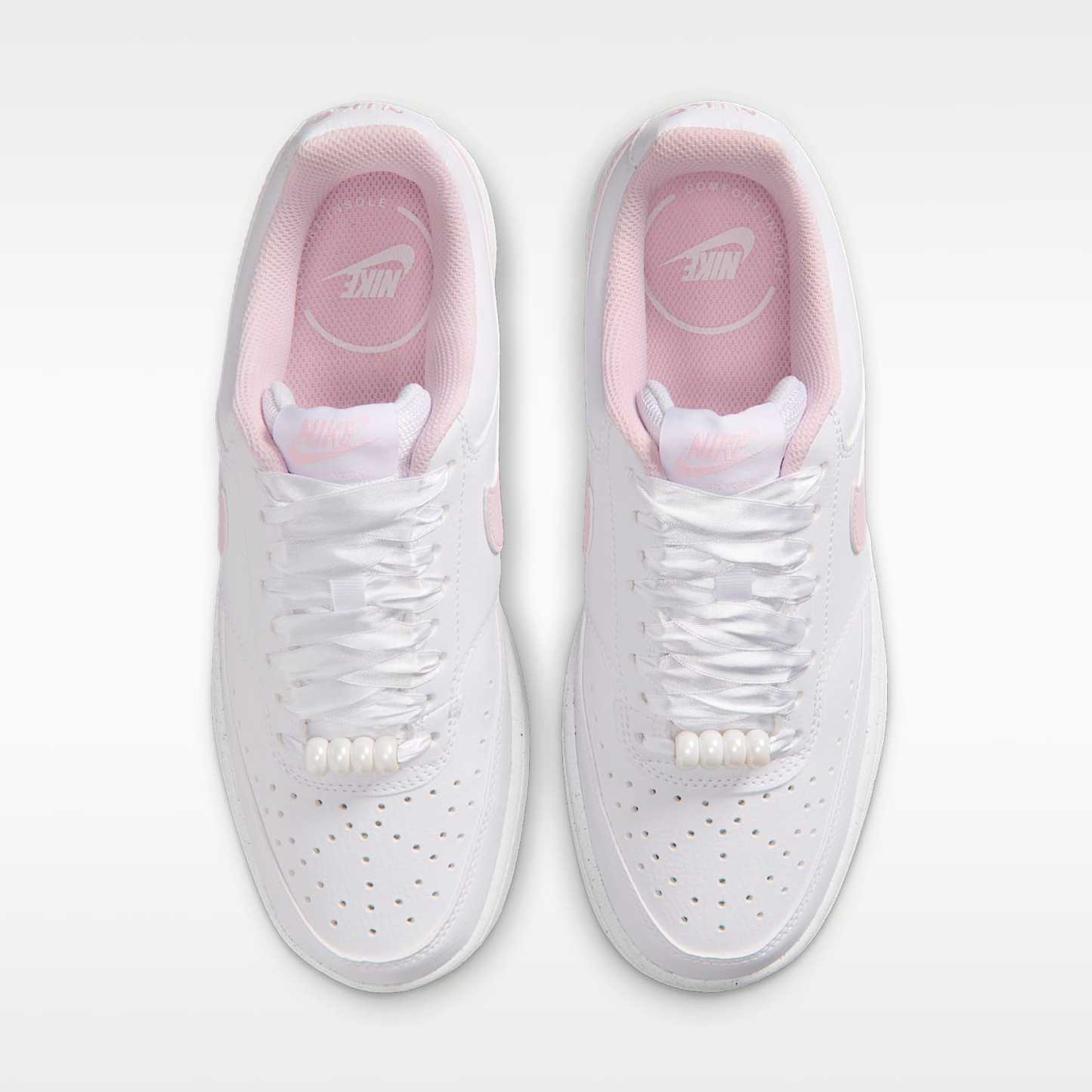 Nike Court Vision Low Schuh (Damen) – Weiß/Pink Foam
